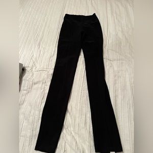 Adika black front slit pants xs
